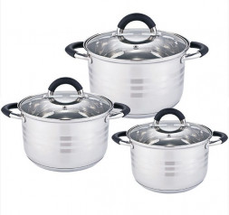 Набор посуды из нерж.стали WEBBER BE-623/6 Набор посуды 6 пр.