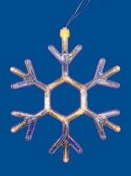 Светильник декоративный UNIEL (UL-00007251) ULD-H1819-012/STA/3AAA WARM WHITE IP20 SNOWFLAKE Фигура светодиодная