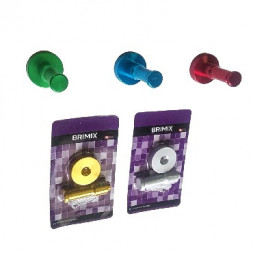 Комплект крючков BRIMIX 583 Комплект одинарных , разноцветных крючков - столбики , в коробочке 5 штук