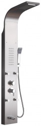 Душевая панель GFMARK 5510 Душевая панель тропический душ с двумя лейками корпус ЗАЦАРАПАННАЯ нержавейка марка 30