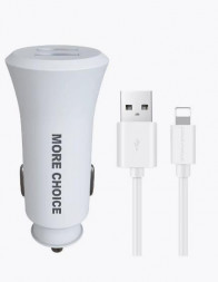 АЗУ MORE CHOICE AC23i АЗУ 2USB 2.4A для Apple 8-pin White