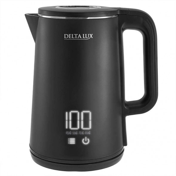 Чайник электрический DELTA LUX DE-1023 black (1,8л. металл/пластик) DELTA LUX DE-1023 black (1,8л. металл/пластик)