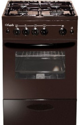 Плита газовая ЛЫСЬВА ГП 400МC-2у коричневый без крышки