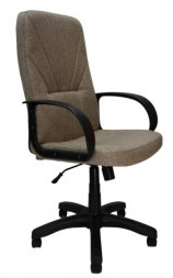 Кресло компьютерное ЯрКресло Кресло Кр37 ТГ ПЛАСТ К31 (ткань Крафт светло-серая)