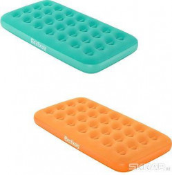 Матрас надувной одноместный Single DrowsyDreamer с ручным насосом 158*89*18 см 6 BESTWAY 67918 (130459)