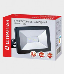 Прожектор ULTRAFLASH (14225) LFL-003 C02 черный