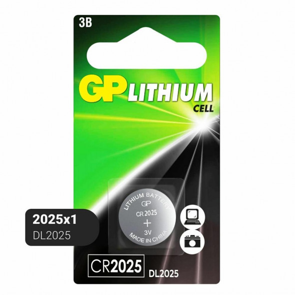 Элементы питания GP (17037) CR2025-2CRU1