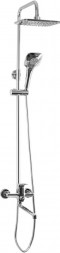 Стойка душевая со смесителем MAGNUS 8575 Тропический душ с двумя лейками