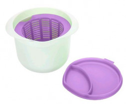 Аппарат для творога BRADEX TK 0501 Аппарат для приготовления домашнего творога и сыра НЕЖНОЕ ЛАКОМСТВО, фиолетовый