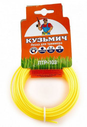 Леска КУЗЬМИЧ ЛТР-103 Леска для триммера 2,0мм*15м (шестигранник) (260)