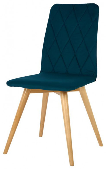 Стул обеденный POLINI Home Rio SD, темно-бирюзовый - натуральный (2 кор.)