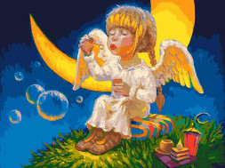 Картина по номерам БЕЛОСНЕЖКА 913-AS Мыльные пузыри