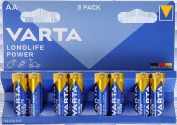 Батарейка VARTA (04906121418) BL8 LR6 LONGLIFE POWER HIGH ENERGY ALKALINE (4906)