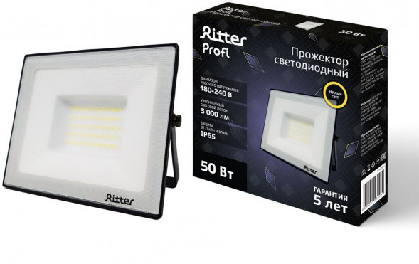 Прожектор светодиодный RITTER 53428 4 PROFI 50 Вт 2700К