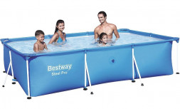бассейн BESTWAY Бассейн каркасный прямоугольный 300х201х66 см, 3300л., 56404