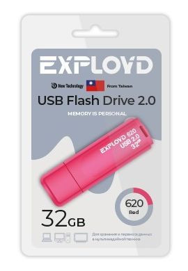 USB флэш-накопитель EXPLOYD EX-32GB-620-Red