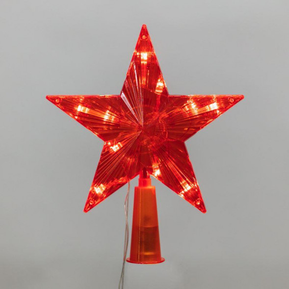 Гирлянда NEON-NIGHT (501-007) Светодиодная фигура на елку Звезда красная 15см, 10LED, постоянное свечение, 230В