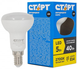 Лампа СТАРТ LEDR50E14 5W 30