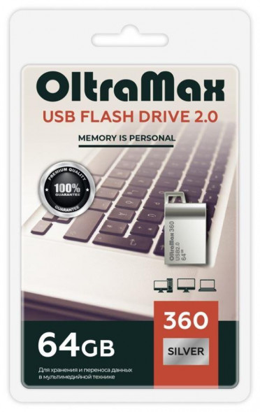 USB-флэш OLTRAMAX OM-64GB-360-Silver 2.0