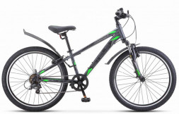 Велосипед STELS Navigator-400 V 24&quot; F020 (м)*LU097253 *JU134250 12&quot; Серый/Зеленый 2023