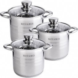 Набор посуды 6пр MAYER&amp;BOCH 30951 6пр 4,3+5,7+7,2 л
