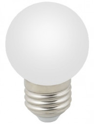 Лампа декоративная светодиодная VOLPE (UL-00005806) LED-G45-1W/6000K/E27/FR/С
