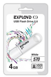 USB флэш-накопитель EXPLOYD 4GB-570 белый
