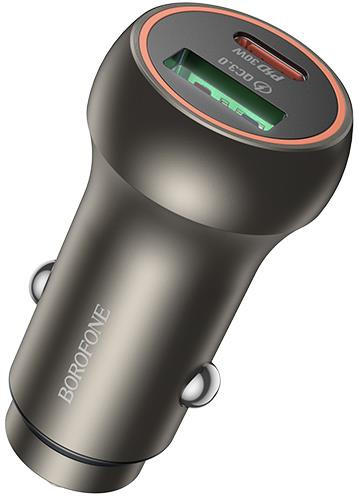 АЗУ BOROFONE (6941991118647) BZ32B 1USB+1Type-C 3.0A PD30W+QC3.0 , Gold