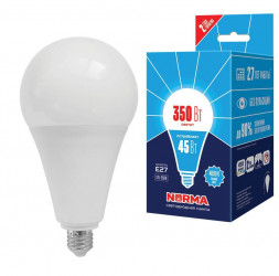 Мощные лампы А (Форма А) VOLPE (UL-00005611) LED-A120-45W/4000K/E27/FR/NR