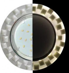 Светильник встраиваемый ECOLA SL53TPECH GX53 H4 LD5316 Glass хром