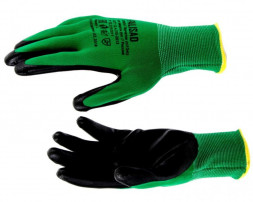 Перчатки PALISAD Перчатки полиэфирные с чёрным нитрильным покрытием, размер L, 15 класс вязки 67865