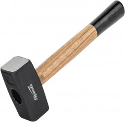 Кувалда SPARTA Кувалда, 1500 г, кованая головка, деревянная двухцветная рукоятка 10907