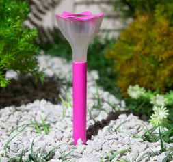 Садовый светильник на солнечной батарее UNIEL (UL-00001762) USL-C-420/PT305 PINK CROCUS