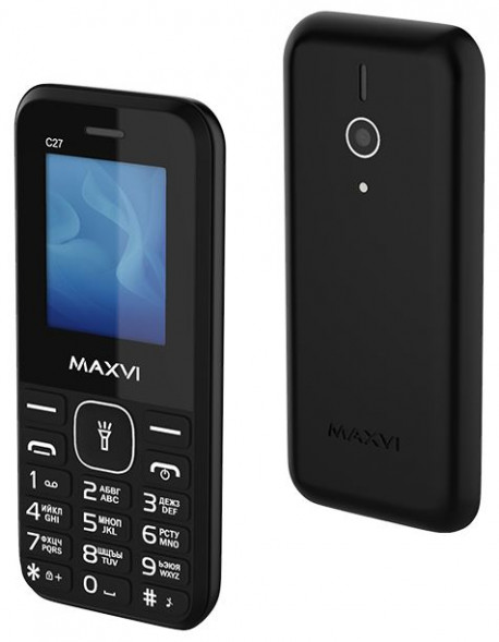 Телефон мобильный MAXVI C27 Black