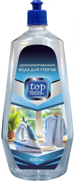 TOP HOUSE Вода для утюгов и парогенераторов, 1000 мл (181527) TOP HOUSE Вода для утюгов и парогенераторов, 1000 мл (181527)