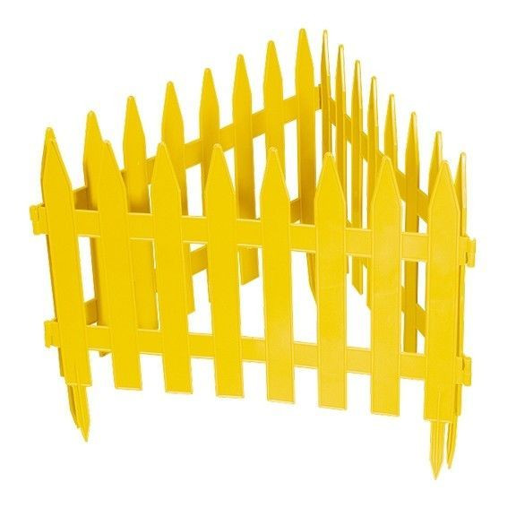 Садовые ограждения PALISAD Забор декоративный Рейка , 28 х 300 см, желтый 65000