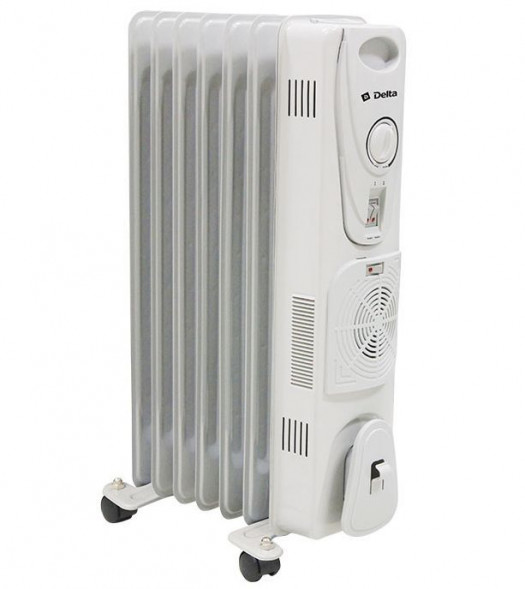 Масляный радиатор DELTA D-25F-7 7секций с вентилятором