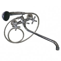 Смеситель для ванны САТУРН 36055 Смеситель в ванную металлокерамика 55