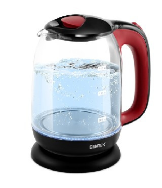 Чайник электрический CENTEK CT-0034 стекло черный