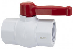 Кран шаровый МАК 478 Кран шаровой 2 м/м ручка полипропиленовый из АБС - пластика