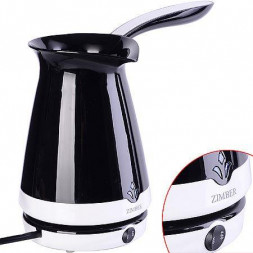 Электрокофеварка ZIMBER 11346 черный/белый