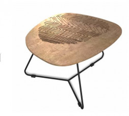 Столик журнальный SHEFFILTON SHT-CT52-1 МДФ/металл тирион/черный муар (248079)