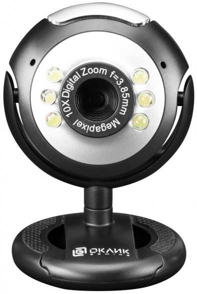 Веб-камера OKLICK Web-камера OK-C8825, черный/белый