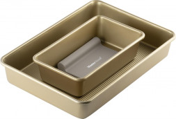 Форма для выпечки MASTER HOUSE Клондайк (2 шт.) 1 шт.23.5*13.5*6 см; 1 шт.34*23,5*6 см с силиконовым кондитерским шпателем 84001