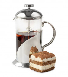 Френч-пресс &quot;ТИРАМИСУ&quot; нержавеющая сталь, боросиликатное стекло. TIMA Френч-пресс &quot;ТИРАМИСУ&quot; 800мл. нержавеющая сталь, боросиликатное стекло. FT-800