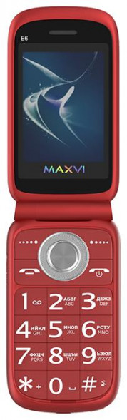 Телефон мобильный MAXVI E6 Red