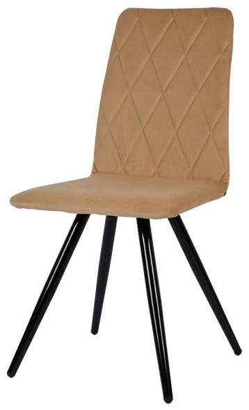 Стул обеденный POLINI Home Rio SM, бежевый-черный (2 кор.)