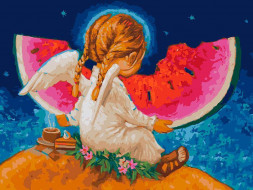 Картина по номерам БЕЛОСНЕЖКА 914-AS Сладкий арбуз