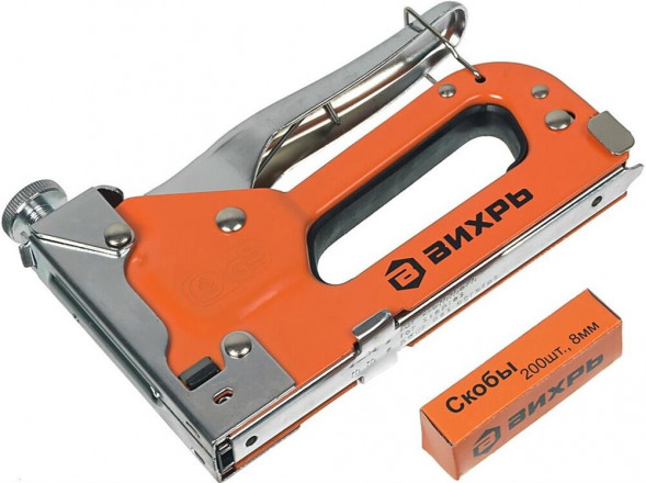 Степлер ручной ВИХРЬ 73/9/3/1 скобы тип 53: 11.4мм 4-14мм