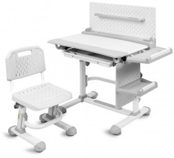 Комплект растущей детской мебели NIKA РСП3/С серый пластик